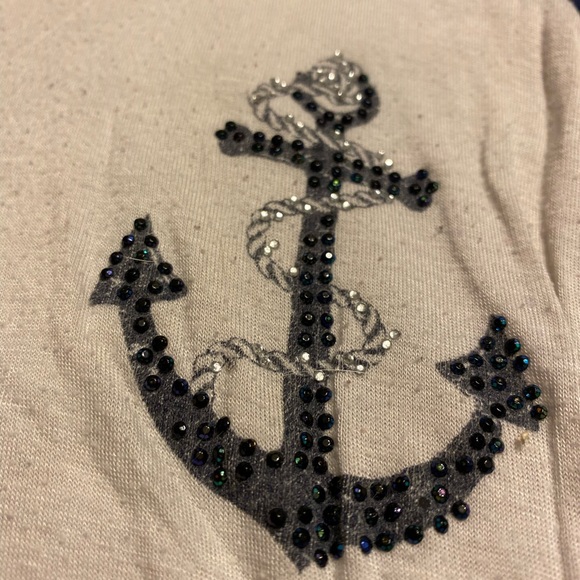 anchor blue and white shirt - Picture 3 of 3